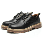 Moodsad Retro Nahast Meeste Kingad Uus Briti Stiil Retro T&ouml;&ouml;riistakingad Meeste Vabaaja Jalan&otilde;ud Platvormtossud Mehed Zapatos De Hombre 39 must