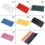 10 tk v&auml;rvilised liimipulgad elektrilise liimiga k&auml;sit&ouml;&ouml; jaoks 10pcs(150mm) must