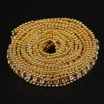 1 Yard Crystal Bead Rhinestonest lindist trimmikett k&auml;sit&ouml;&ouml;kaunistuste &otilde;mblemiseks 1 yard