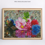 Teemantmaaling T&auml;isringi saabumine Lilled Teemanttikandid Loodus Lilled Rhinestones Pildid 20X30