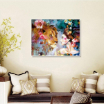 Teemantmosaiik L&otilde;vi Teemanttikandid T&auml;isekraan Teemantmaaling Loomade kividest pildid 20X30CM