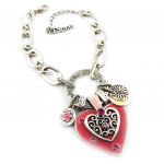 Les Tr&eacute;sors De Lily [E6972] - Bracelet Cr&eacute;ateur 'Babouchka' Cerise punane