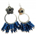 Les Tr&eacute;sors De Lily [P7420] - Disaink&otilde;rvar&otilde;ngad 'Acapulco' h&otilde;besinine - 45x25 mm sinine