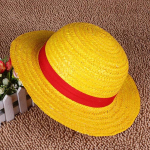 m&uuml;ts One Piece Cosplay Cartoon Props M&uuml;ts Luffy Anime Straw Boater Beach Strawhat Halloween Kingitus