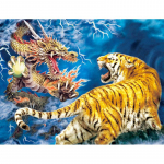 Teemantmaali pikad VS Tiger t&auml;is&uuml;mmargused teemanttikandid pildid 20X30CM