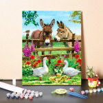 DIY v&auml;rvid numbrite j&auml;rgi &otilde;limaali komplekt L&otilde;uend DIY &otilde;limaal numbrite j&auml;rgi Seinakunsti kaunistused kodukinki kunstiks ja hobideks 40x50cm no frame