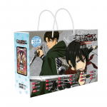 Anime Attack On Titan Lucky Gift Bag Eren Ackermani kollektsiooni m&auml;nguasi koos postkaardiga plakatim&auml;rgi kleebised J&auml;rjehoidja varrukad kingitus