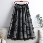 S&uuml;gis- ja talvine k&otilde;rge v&ouml;&ouml;koht T&auml;ielikult sobiv lehttikandiga v&otilde;rkseelik Temperament keskmise pikkusega pikad seelikud naistele saledad One Size must