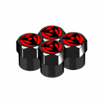 4tk Anime Autode Stiil Embleemid Ratta Rehvi Ventiil Rehvikorgid Silm must
