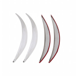 Universaalne 4 tk. auto poritiibade kulmude kaitse, eriti laiad rattakoopad Chrome