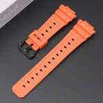 16 mm silikoonist kellarihm Casio jaoks DW-6900/GW-M5610/DW-5600E Pehme TPU v&auml;rviline kellarihm must randmepaela asendusk&auml;ev&otilde;ru Black Buckle
