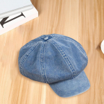 Denim Cotton Newsboy Hat Baker Boy Berett Lamedad m&uuml;tsid