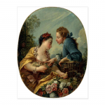 Retro &otilde;limaal L&otilde;uend Pilt Seinakaunistus Klassikaline Euroopa Figuurid Seinakunst Prindid Magamistoa Sisustus Raamita 21*30cm