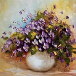 Multifilm Lill DIY 5D Teemantmaal T&auml;is&uuml;mmargune puur Lilledega teemanttikandid Ristpistes mosaiikkomplektid Seinakunst Kodukaunistus Full Round 20x20CM