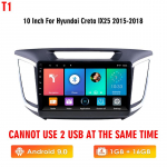 Loominguline Androidi autoraadio Hyundai Creta IX25 2015&ndash;2018 jaoks 2-dineline multimeediumipleier Navigatsioon GPS Carplay stereo 2Din auto