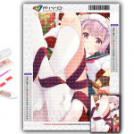 Teemanttikandid j&otilde;ulupuu J&otilde;uluvana lumememm 5D DIY Teemantmaal Ristpistes Rhinestone Full Round 20X30CM