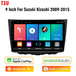 Icreative Suzuki Kizashi 2009&ndash;2015 autoraadio Android 10.0 GPS-navigatsioonis&uuml;steemile Stereo QLED multimeediumipleier CarPlay peaseade HU blue