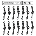 20 tk Qucik Kwik Change Flexi Ring P&ouml;&ouml;rlejad UK Suurus 8 Kwik Chod Matt Must Sobivad Karpkala Kaal Turvaklambrid Karpkala P&uuml;&uuml;giotsatarbed