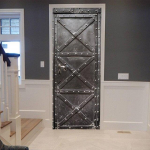 Puidust &uuml;hendav uksekleebis Puit Creative Retro Isekleepuv 3D DIY Tapeet Seinamaalid Pegatina Para Puerta Toakaunistus Porte 77x200cm