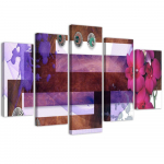 Viieosalise pildiga l&otilde;uendiprint Abstract Orchid Purple 100x70 lilla