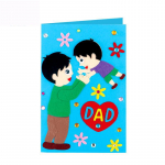 Lastele meisterdatud k&auml;sitsi valmistatud materjalide komplekt Lapsed m&auml;ngivad Kunst K&auml;sit&ouml;&ouml; Lasteaed Isadep&auml;eva kingitus S&uuml;nnip&auml;evakingitus &Otilde;nnitluskaart Lastele Hariv m&auml;nguasi