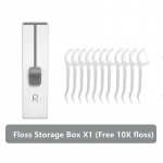 Fonken kaasaskantav automaatne hambaniidi hoiukarp koos 10 tk hambaniiti hambaorkidega hambapulk hammaste puhastamise suuhooldusvahendid valge