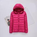 Naiste kevad- ja s&uuml;gismantel L&uuml;hike kerge, &otilde;huke valge pardi sulemantel 8XL