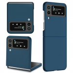 Samsung Z Flip 4 3 2 &uuml;mbris Untra &otilde;huke s&otilde;rmej&auml;ljevastane p&otilde;rutuskindel k&otilde;vakaanega &uuml;mbris Z Flip telefonidele for Galaxy Z Flip1 sinine