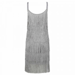 Naiste 1920. aastate vintage peav&otilde;ru kleit, klapiga kokteil, suur Gatsby pidu, tuti narmastega M hall