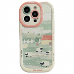 Retro armas kevadlille p&otilde;&otilde;sas armas lamba p&otilde;rutuskindel kaitseraua telefoni&uuml;mbris iPhone 14 11 12 13 Pro Max pehme tagakaanega &uuml;mbris For iPhone 12