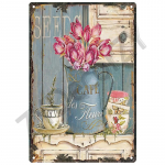 Aed Retro plekk-silt plakat Vintage seinaplakat Metallist t&auml;his Dekoratiivne seinaplaat K&ouml;&ouml;k tahvel Metallist vintage dekoori tarvikud 20x30cm