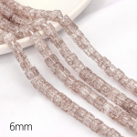 6 mm mitmev&auml;rvilised kuubikud kristallhelmed, l&otilde;henevad klaasist lahtised helmed ehete kaunistamiseks meisterdamine k&auml;ev&otilde;ru kaelakee k&otilde;rvar&otilde;ngas 6mm 59pcs