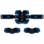 EMS juhtmevaba lihasstimulaatori treener Smart Fitness k&otilde;hutreening elektriline kaalulangetamise kleebised keha salendav masseerija Abdominal & Hip (3 Pcs) sinine