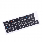 Keskkonsooli kliimaseadme nupukleebised kleebised remondikomplekt Buick Allure Lucerne Lacrosse 2005-2009 must auto must