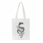 Gooti stiilis draakonkangast kott Harajuku hip-hop naiste &otilde;lakott vabaaja ja mahukas vintage multifilmik&auml;ekott tumedad ostukotid 24*26cm must