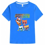 Uus m&auml;ng Super Kitties Kids T-s&auml;rk Suvine Puuvillane L&uuml;hikeste varrukatega Topid y2k &uuml;hes t&uuml;kis t-s&auml;rk poisile 10-aastasele t&uuml;drukule riided Anime T-s&auml;rk 140