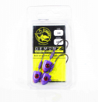 Tackle Tactics TT Demonz Jig Head 3/8oz 2/0H 3/pakk Purple Minnow (7129)