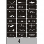 T&auml;toveeringu &scaron;abloonid ajutiseks t&auml;toveeringu &scaron;abloonid kaunistuseks joonistamiseks maalimiseks valikvastustega lille nool t&auml;ht t&auml;toveeringu tarvikud