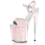 20 cm naiste seksikad sandaalid platvorm Peep Toe Catwalk mudel Pole Dance k&otilde;rged kontsad &ouml;&ouml;klubi kingad Striptiis kingad 44 white