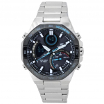 Casio Edifice mobiililingi analoog digitaalne hall sihverplaadiga p&auml;ikesepaneel ECB-950DB-1A 100M meeste k&auml;ekell