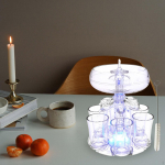 6 Klaasdosaator Clear Small ja sea korduvkasutatav automaatne