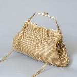 Uued trendikad kotid Mood Naiste k&auml;ekotid Kuld Solid Rhinestone Luksuslik peokott Elegantne kandekott naise pruutneitsi kleidikott 25CM kuld