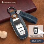 Auto kaugjuhtimispuldi nutika v&otilde;tme kaane&uuml;mbris A1 A3 A4 A5 A6 A7 A8 Quattro Q3 Q5 Q7 2009-2015 B9 4M TT TTS RS kupee jaoks A Style sinine