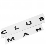 Originaalne 3D COUNTRYMAN CLUBMANi kirjaga autoembleemim&auml;rk, tagumine pagasiruumi kleebis Mini Cooper R60 F60 F56 F58 F54 jaoks CLUBMAN must