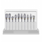 10 tk 1/8  varre volframkarbiidi frees Rotary Tool Burr Double Teemant l&otilde;igatud Rotary Dremeli t&ouml;&ouml;riistad Elektriline lihvimine 1 set