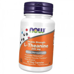 L-Theanine Double Strength, L-Theanine 200, Now Foods 60 k&ouml;&ouml;giviljakapslit (27128026) 60vcaps