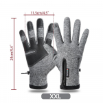 Mootorratas Jalgratta Rattas&otilde;idu kindad Talvised Soojad Kindad Veekindlad Libisemisvastased V&auml;lissport Suusad M&auml;gironimiskindad Puuteekraan M must