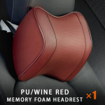 Car neck head restraint neck protection waist support pad car breathable memory foam cushion cushion car waist pillow 1pcs black neck