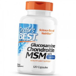 Gl&uuml;koosamiini kondroitiin MSM, gl&uuml;koosamiin kondroitiin koos OptiMSM-iga, Doctor's Best 240 korki (03327001) 120caps