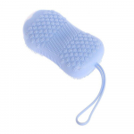 Vanni silikoonist n&otilde;udekomplekt Naturaalne efektiivne kooriv vannipintsel Massaaž kehale sinine